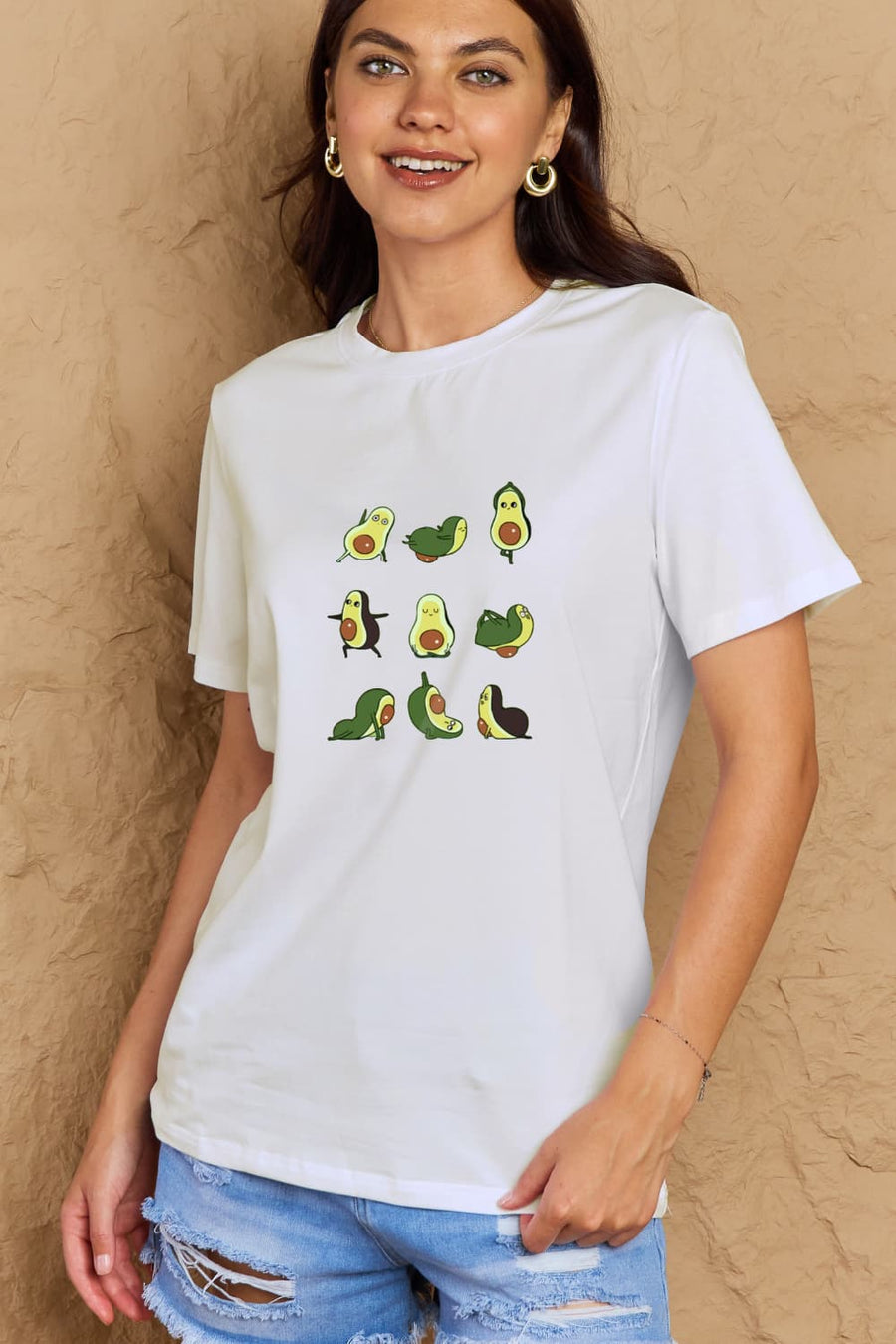 Simply Love Full Size Avocado Graphic Cotton T-Shirt