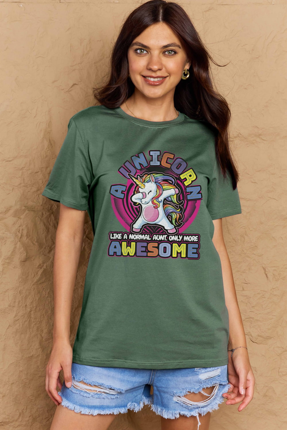 Simply Love Full Size Unicorn Graphic Cotton Tee