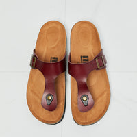 MMShoes Drift Away T-Strap Flip-Flop in Brown