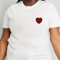 Simply Love Full Size Heart Graphic Cotton Tee