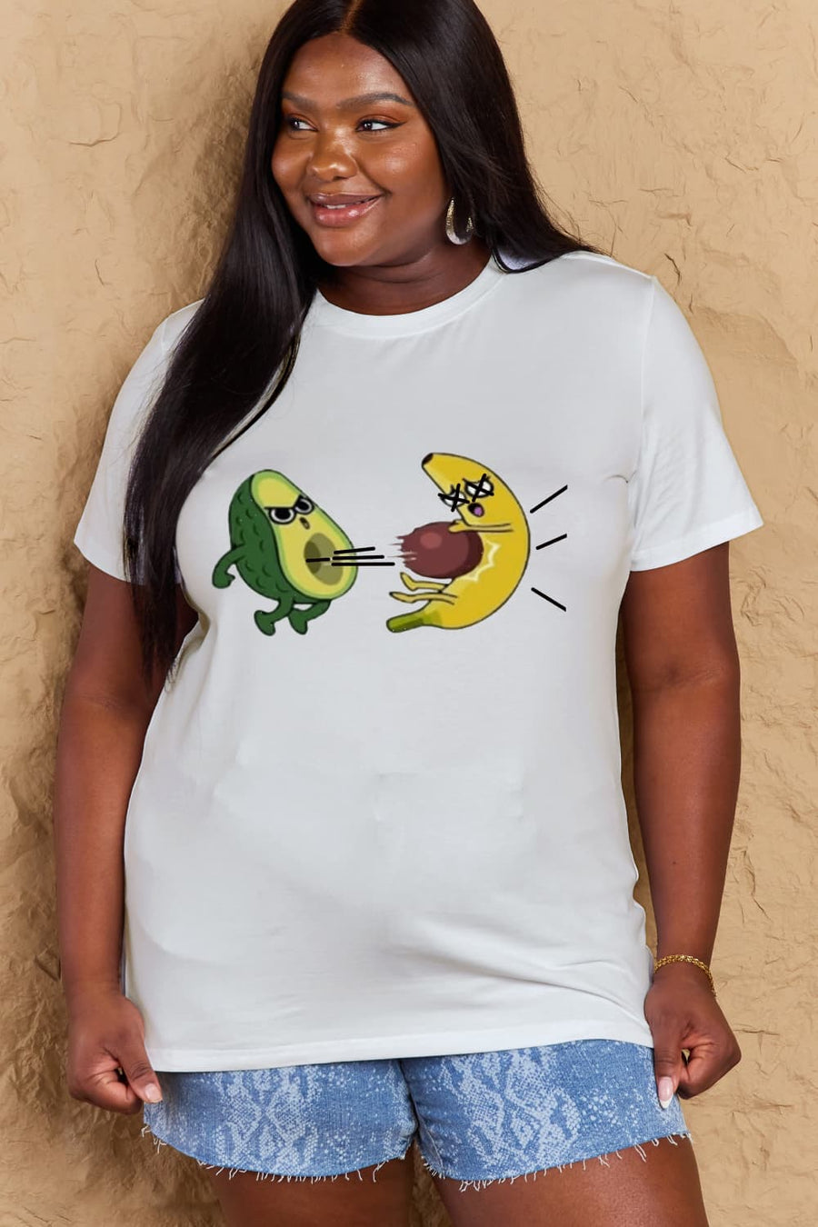 Simply Love Full Size Avocado Graphic Cotton T-Shirt