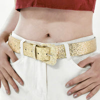 Glitter PU Leather Belt