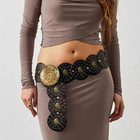 Vintage PU Leather Wide Belt