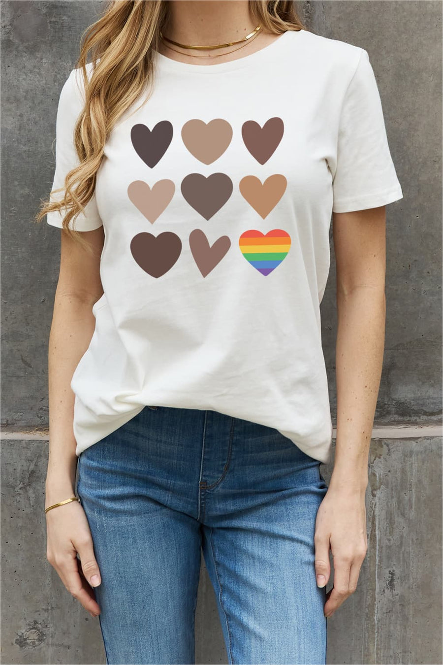 Simply Love Full Size Heart Graphic Cotton Tee