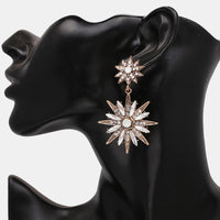 Zinc Alloy Star Shape Dangle Earrings