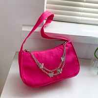 Butterfly Charm Polyester Hand Bag