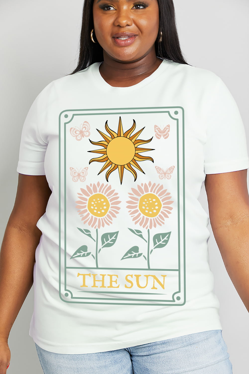 Simply Love Full Size THE SUN Graphic Cotton Tee