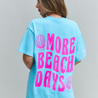 Sweet Claire "More Beach Days" Oversized Graphic T-Shirt