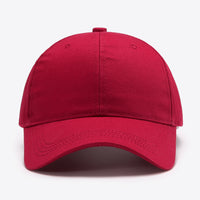 Plain Adjustable Cotton Baseball Cap