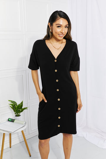 BOMBOM Sunday Brunch Button Down Midi Dress