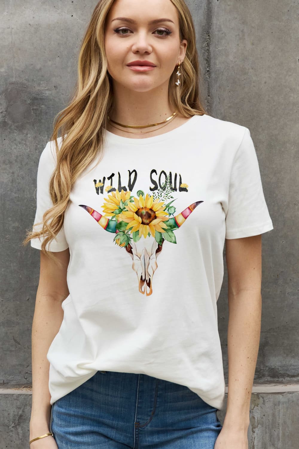 Simply Love Full Size WILD SOUL Graphic Cotton Tee