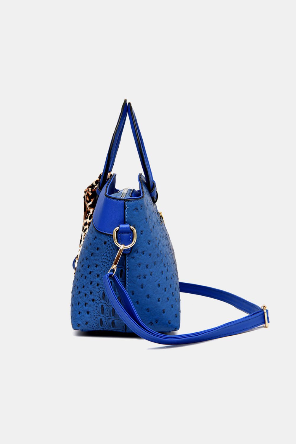 PU Leather Leopard Tie Shoulder Bag