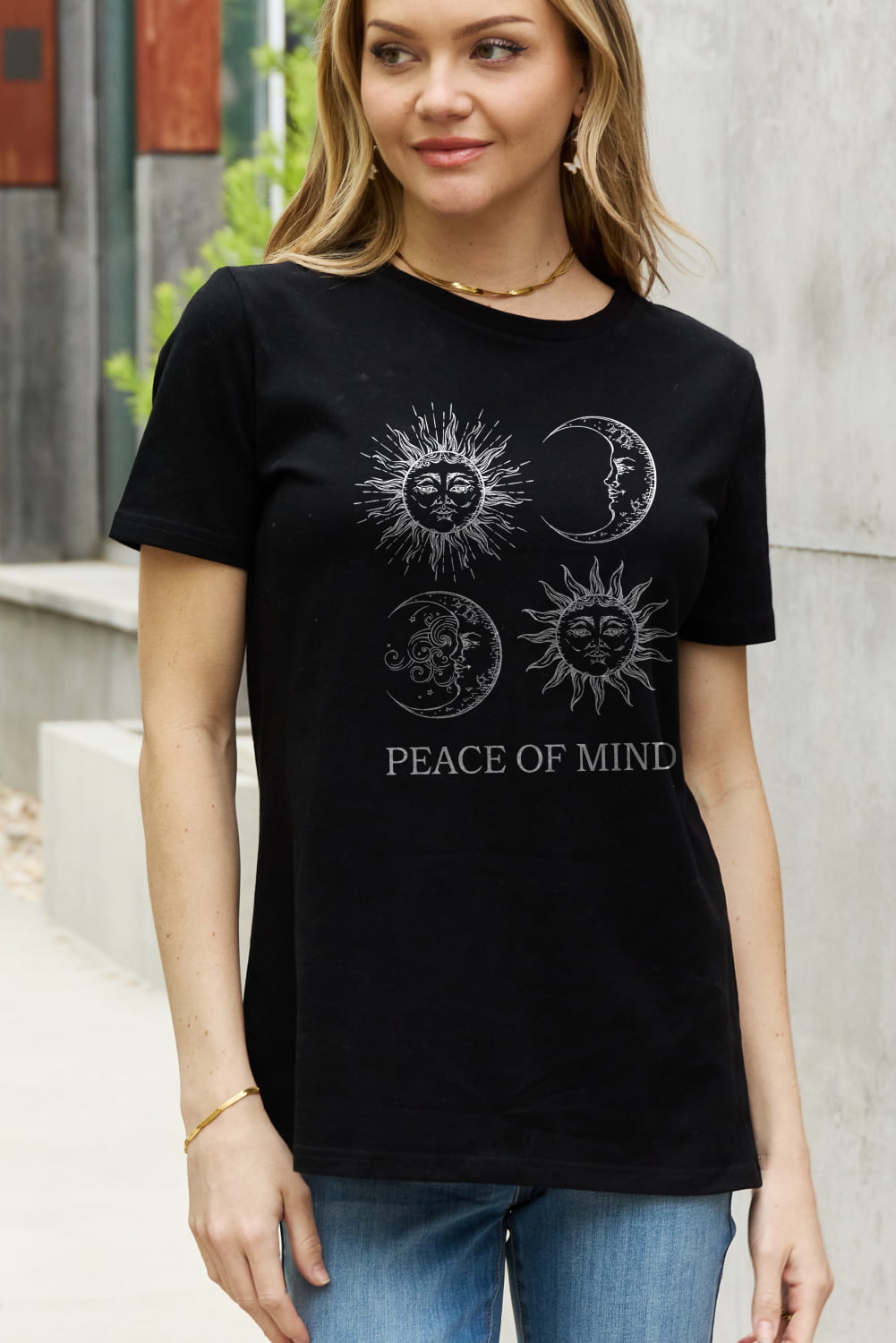 Simply Love Full Size PEACE OF MIND Graphic Cotton Tee