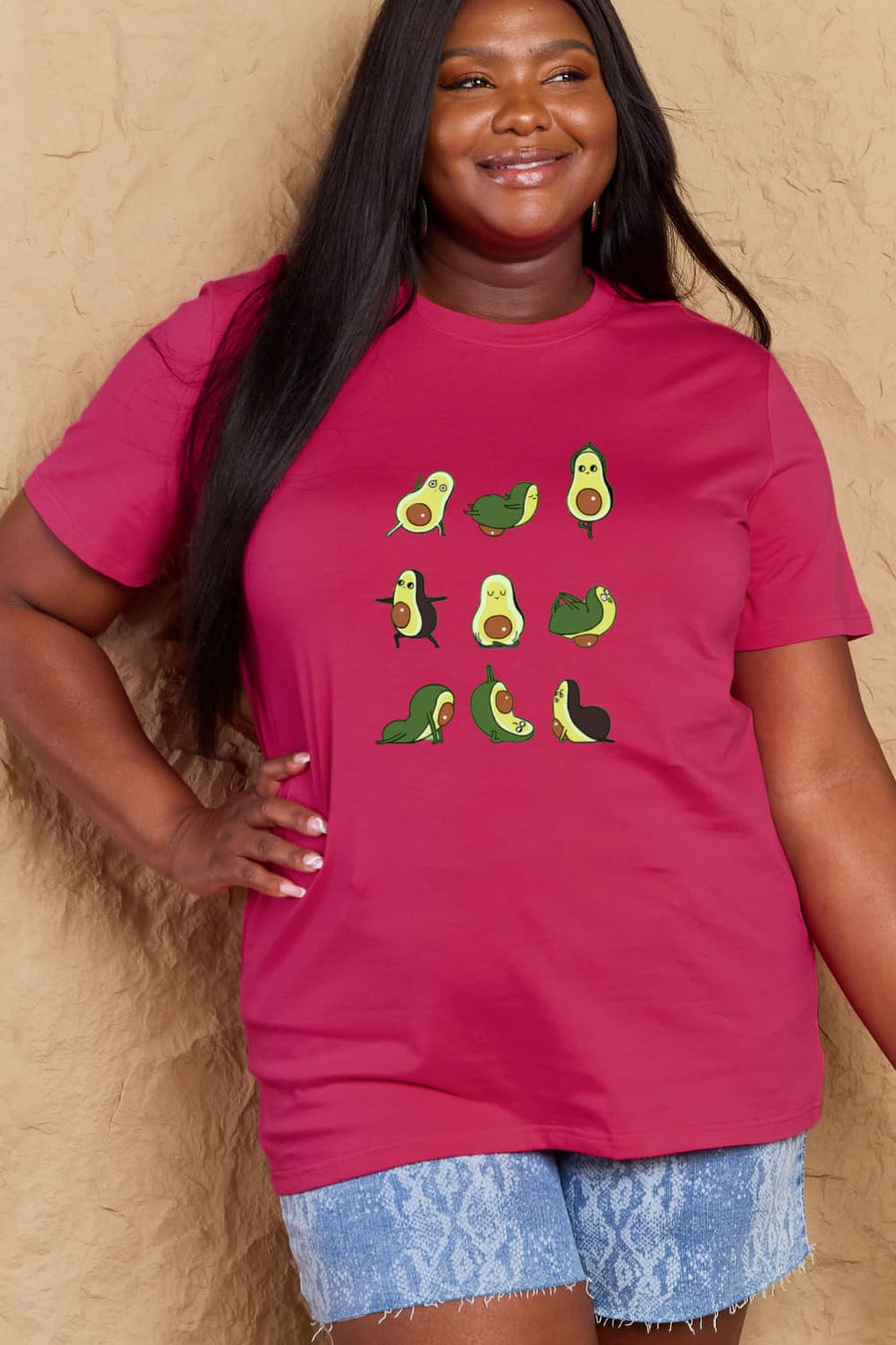 Simply Love Full Size Avocado Graphic Cotton T-Shirt