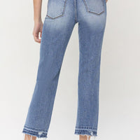 Lovervet Full Size Lena High Rise Crop Straight Jeans