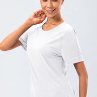 Round Neck Raglan Sleeve Active Tee