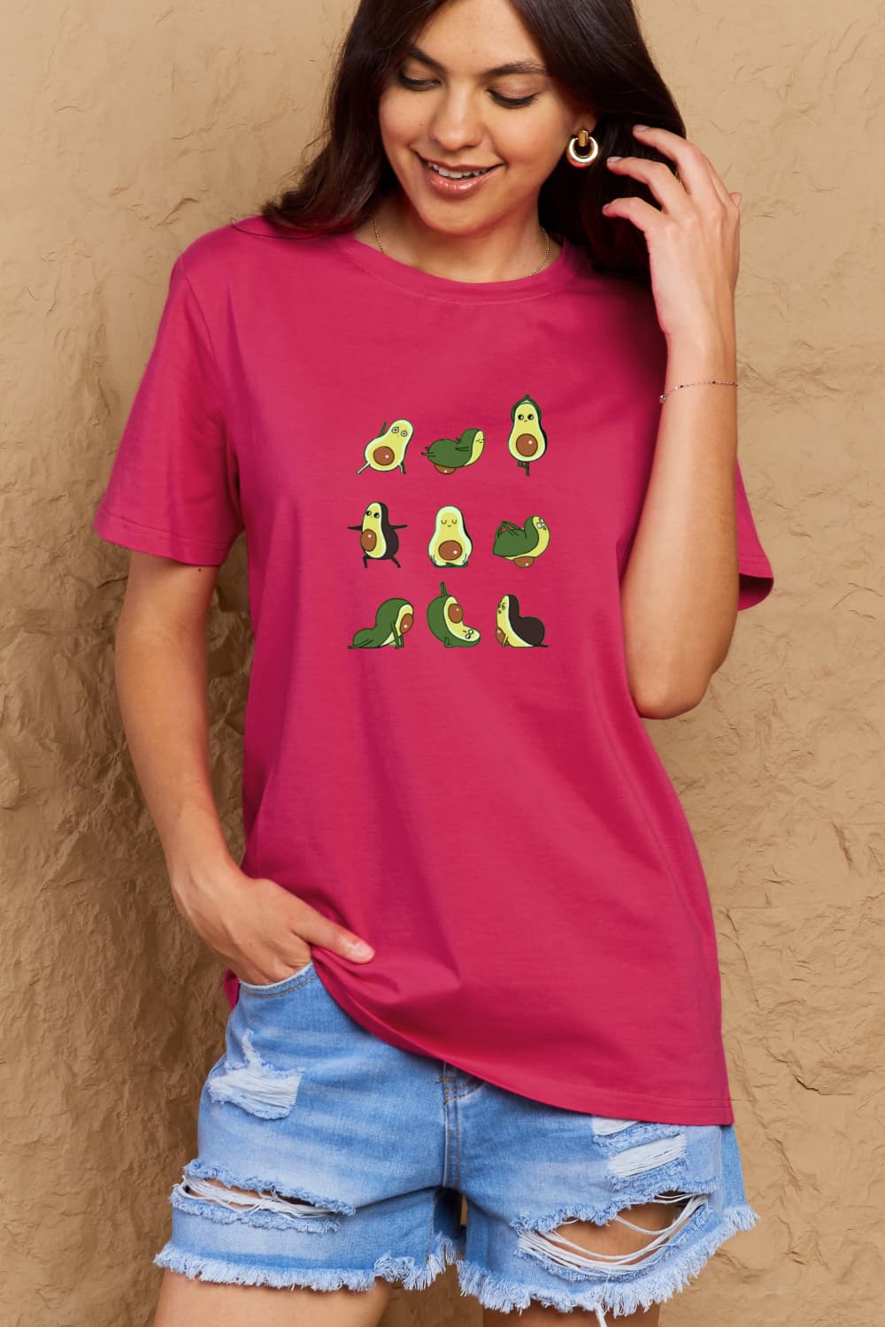 Simply Love Full Size Avocado Graphic Cotton T-Shirt