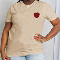 Simply Love Full Size Heart Graphic Cotton Tee