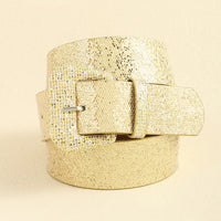 Glitter PU Leather Belt