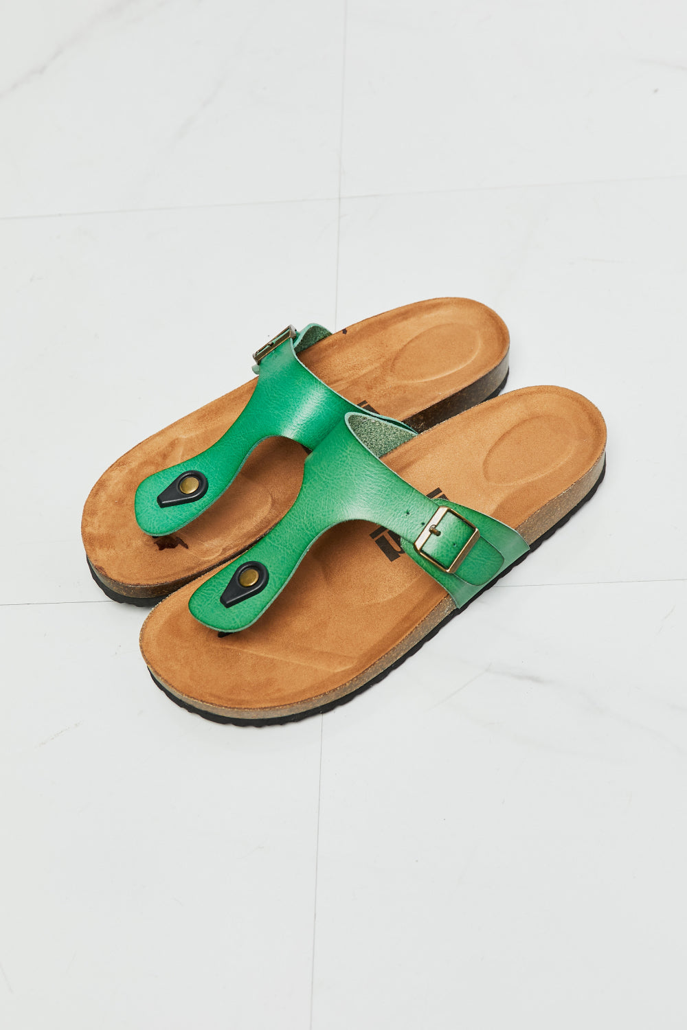 MMShoes Drift Away T-Strap Flip-Flop in Green