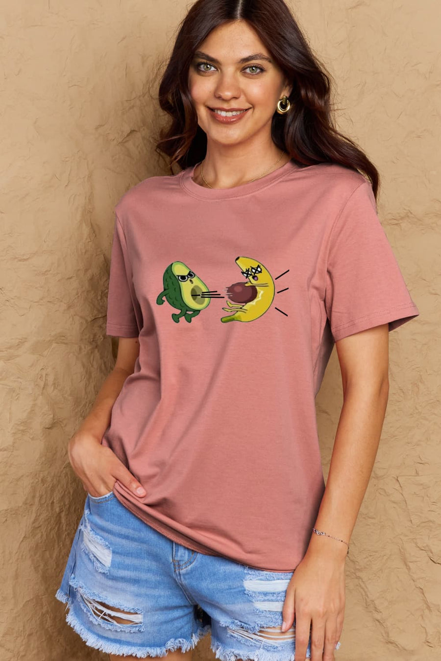 Simply Love Full Size Avocado Graphic Cotton T-Shirt