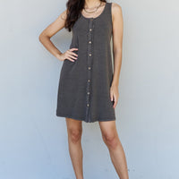 HEYSON All About Comfort Sleeveless Button Down Midi Dress