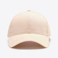 Plain Adjustable Cotton Baseball Cap