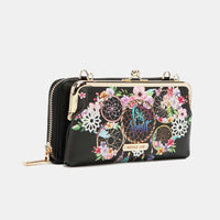 Nicole Lee USA Signature Kiss Lock Crossbody Wallet