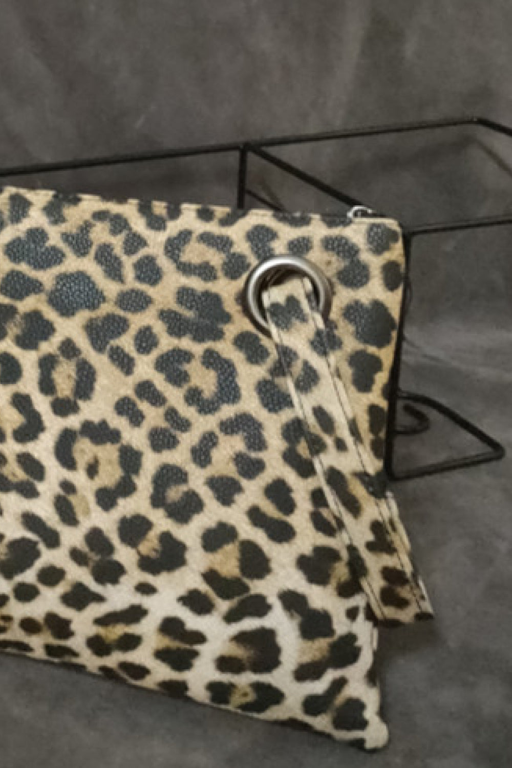 Leopard PU Leather Clutch