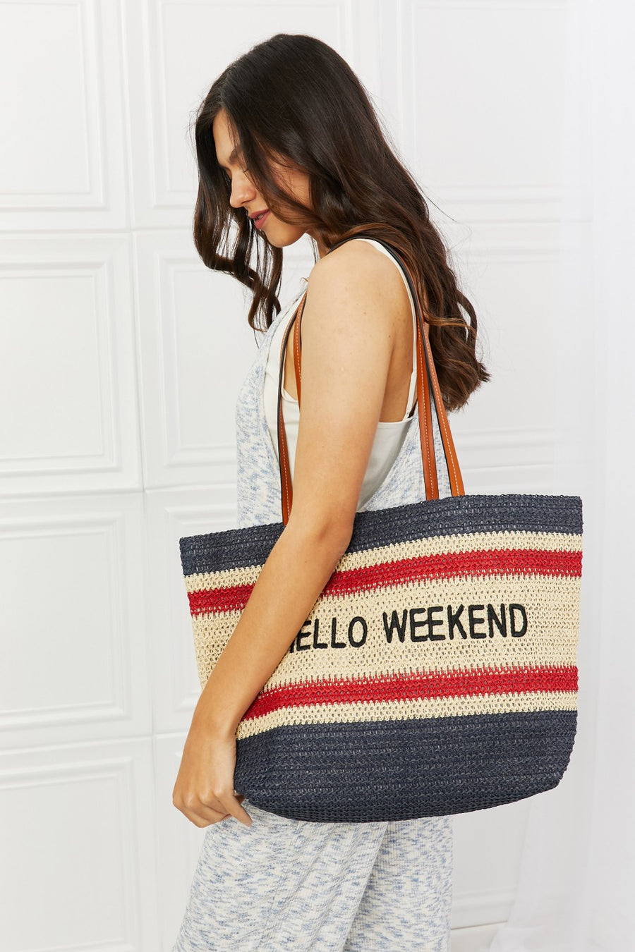 Weekend Straw Tote Bag