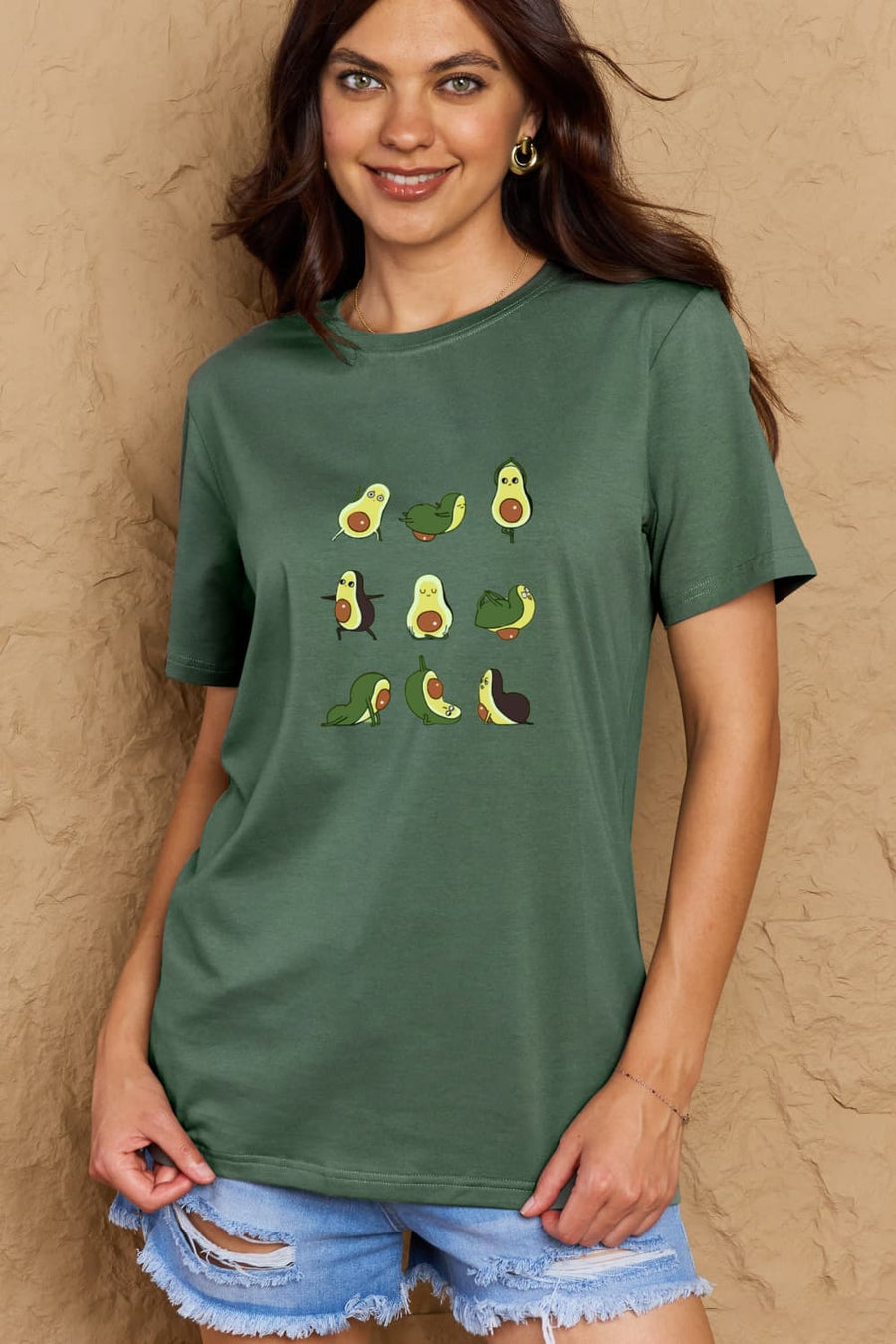 Simply Love Full Size Avocado Graphic Cotton T-Shirt