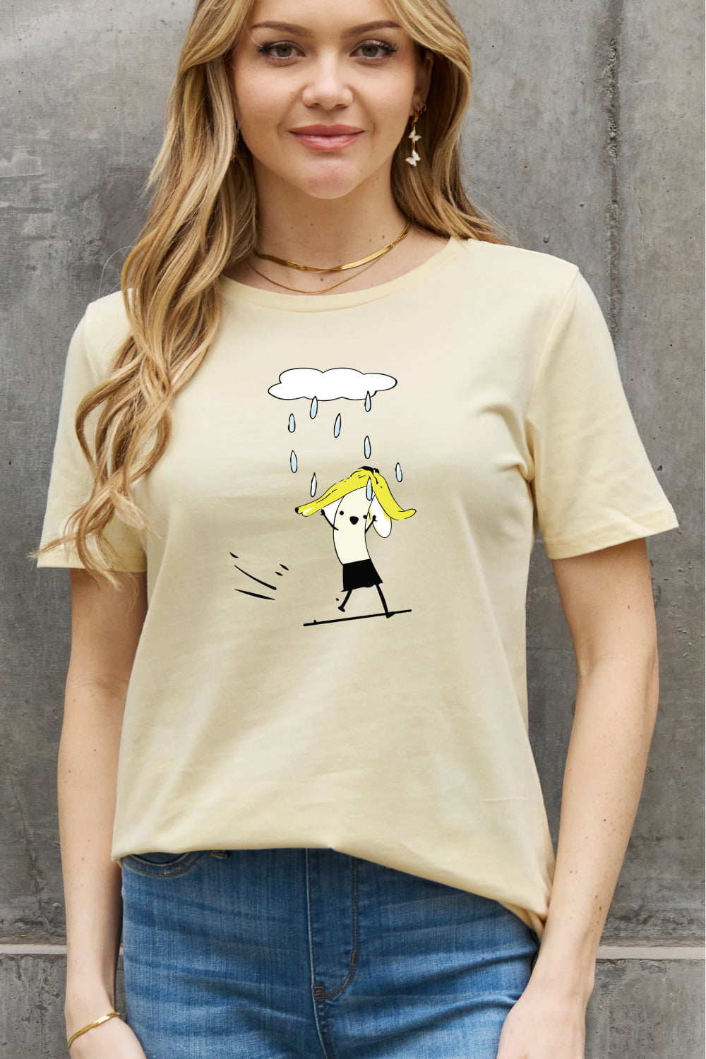 Simply Love Full Size Rainy Day Graphic Cotton Tee