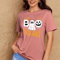 Simply Love Full Size BOO SQUAD Graphic Cotton T-Shirt