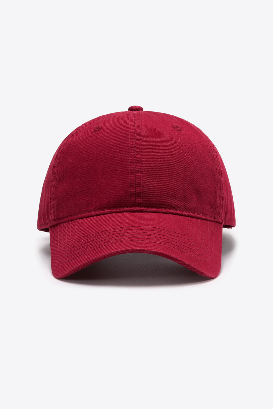 Plain Adjustable Cotton Baseball Cap