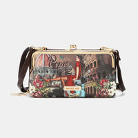 Nicole Lee USA Signature Kiss Lock Crossbody Wallet