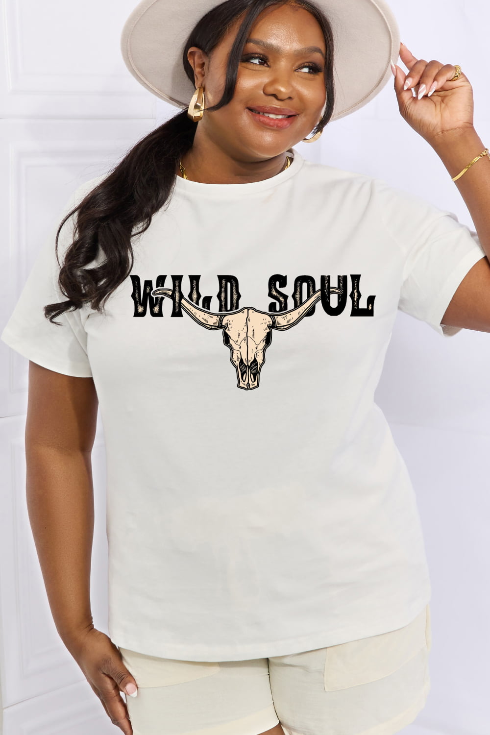 Simply Love Full Size WILD SOUL Graphic Cotton Tee