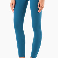 High Waist Seamless Ankle-Length Yoga Leggings