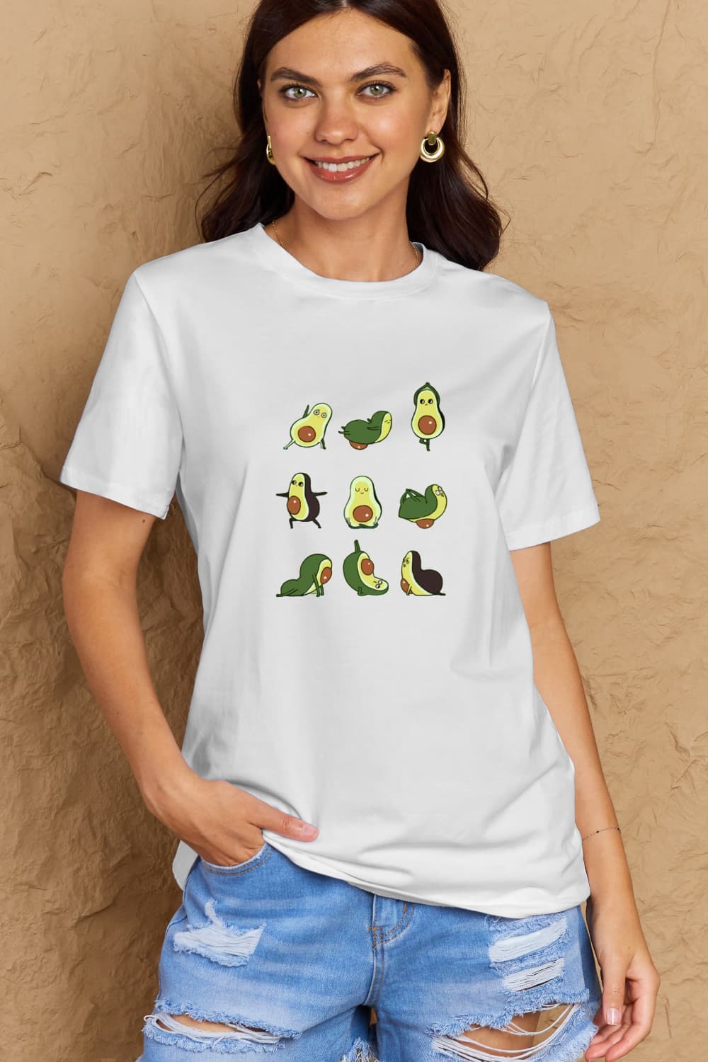 Simply Love Full Size Avocado Graphic Cotton T-Shirt