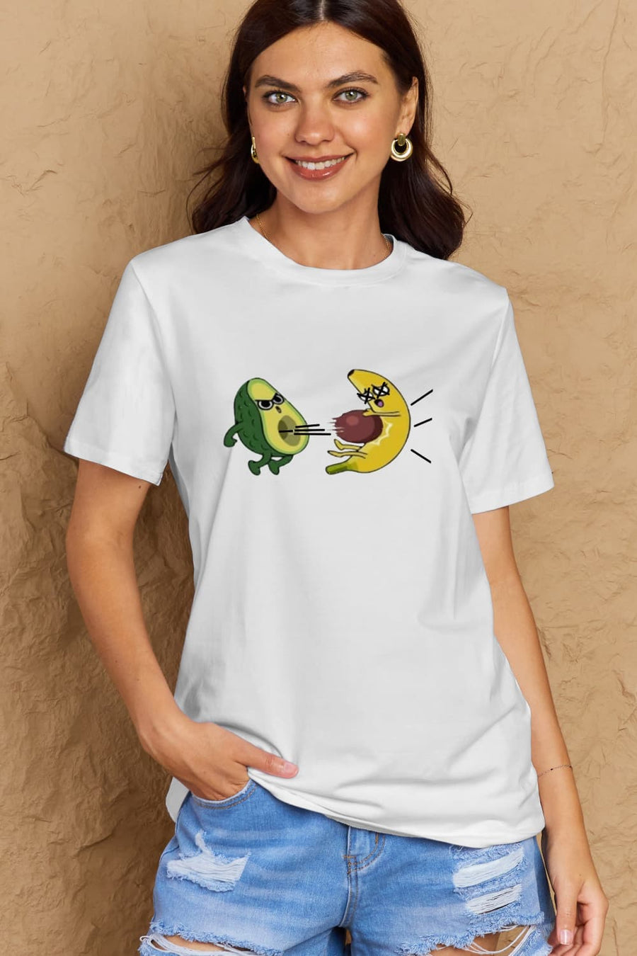 Simply Love Full Size Avocado Graphic Cotton T-Shirt