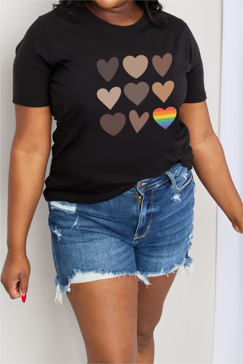 Simply Love Full Size Heart Graphic Cotton Tee