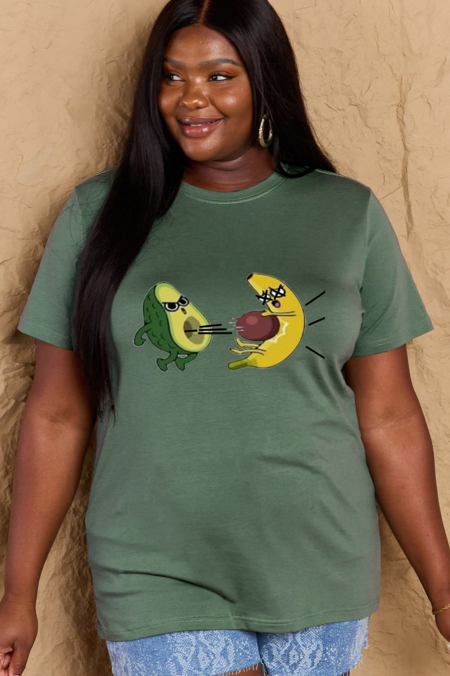 Simply Love Full Size Avocado Graphic Cotton T-Shirt