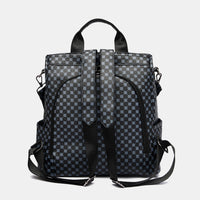 Printed PU Leather Backpack