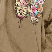 Simply Love Simply Love Full Size Butterfly Graphic Dropped Shoulder Hoodie