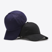 Plain Adjustable Cotton Baseball Cap