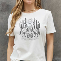 Simply Love Full Size Cactus & Horse Graphic Cotton Tee