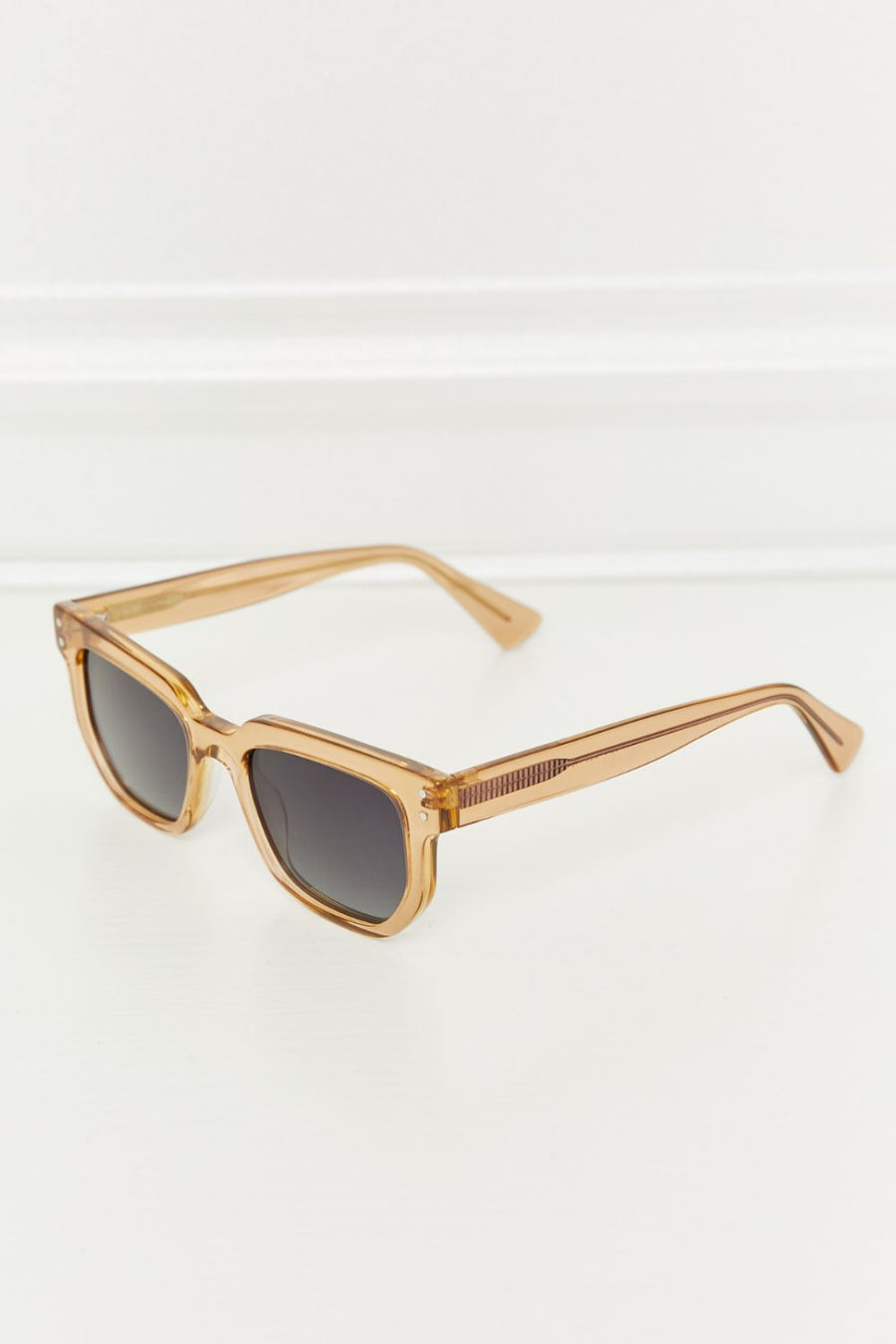 Rectangle Acetate Frame Sunglasses