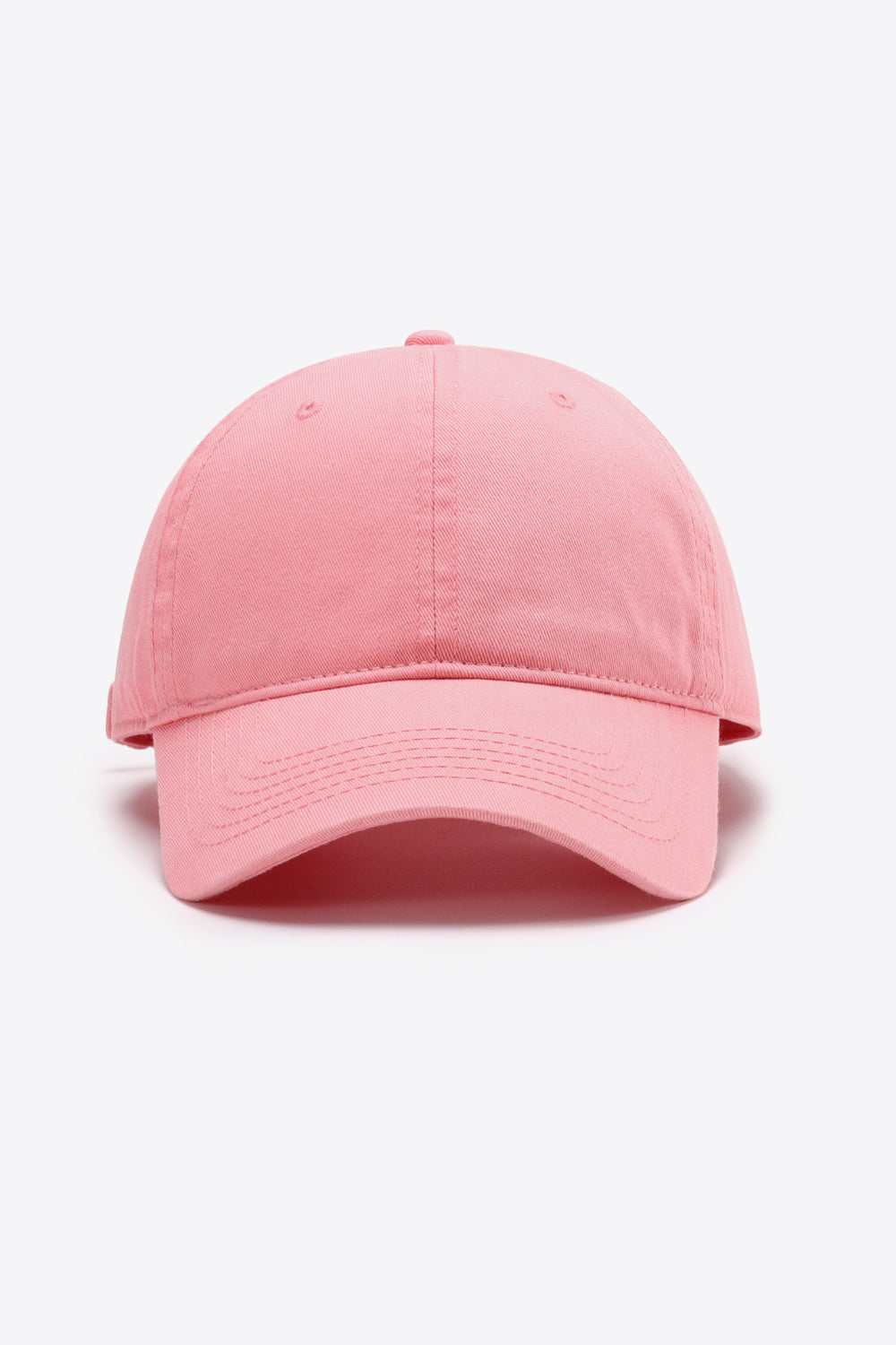 Plain Adjustable Cotton Baseball Cap