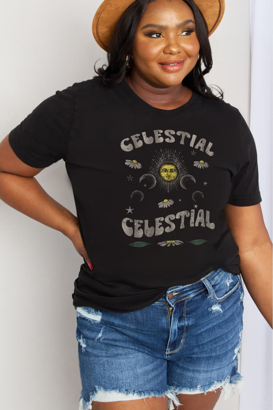 Simply Love Full Size CELESTIAL CELESTIAL Graphic Cotton Tee