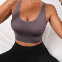 Scoop Neck Long Active Bra