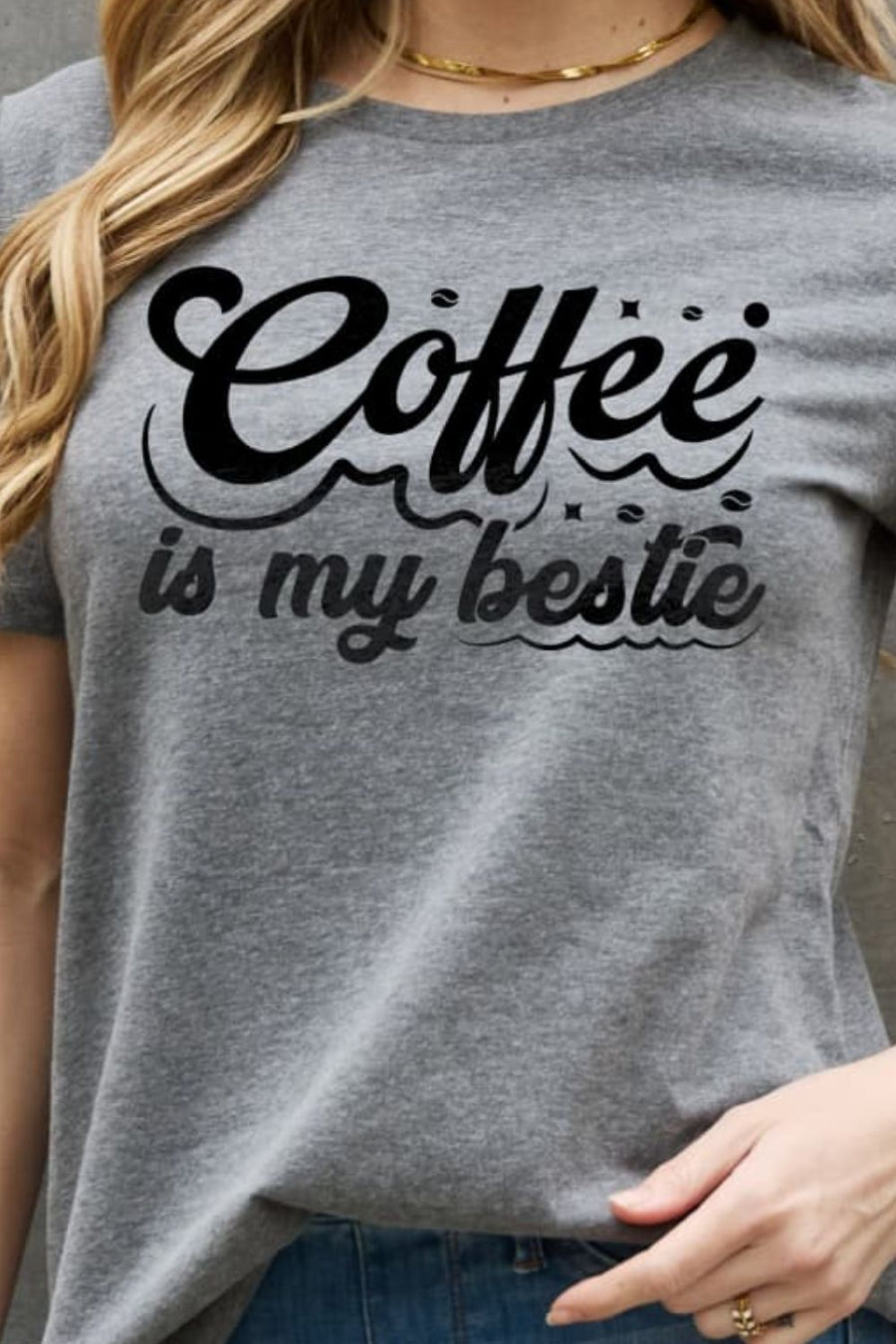 Simply Love Full Size COFFEE IS MY BESTIE Graphic Cotton T-Shirt